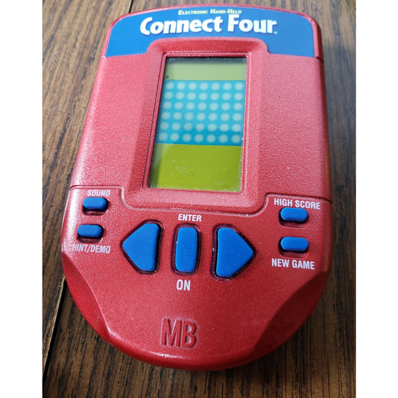 Connect Four 4 Electronic Handheld Travel Game Hasbro 2002 Tested &Works - Picture 1 of 3